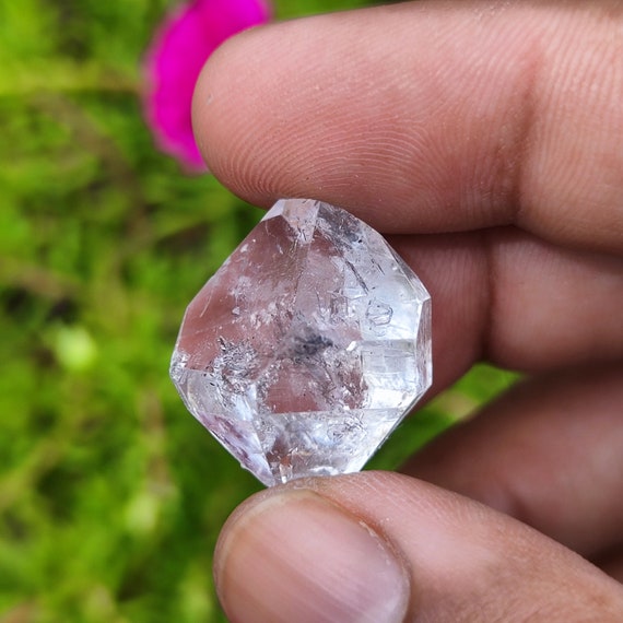 Herkimer Diamond Crystal Double Terminated Herkimer Diamond Rainbow Herkimer Healing Aura Crystal Wire Wrapping House Warming Etsy UK