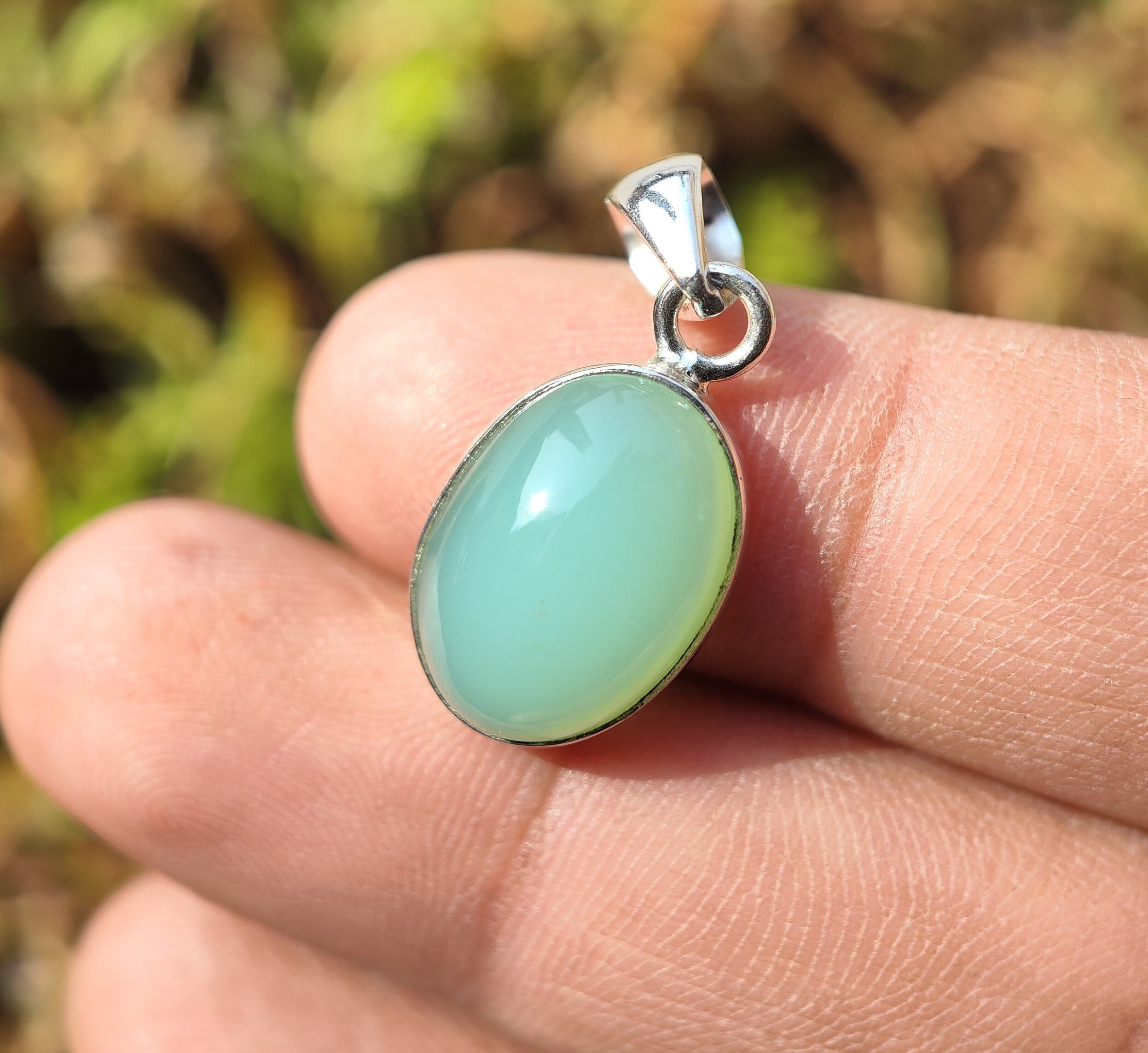 Chrysoprase pendant best sale