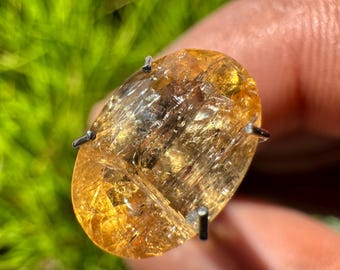 Imperial Topaz Cut - Natural Imperial Topaz Crystal - Golden Topaz - topaz crystal - healing crystal - imperial topaz pendant - ring