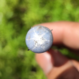 Sapphire - Burmese Sapphire cabochon - natural star Sapphire crystal - jewellery making supply - star Sapphire - corundum