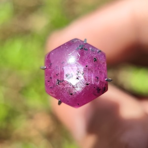 RUBY - Star ruby cabochon - natural star ruby crystal - jewellery making supply - star ruby - corundum crystal family