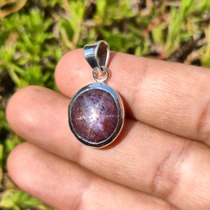 RUBY - Star ruby Pendant - natural star ruby crystal - flashy star ruby - star ruby - corundum crystal family