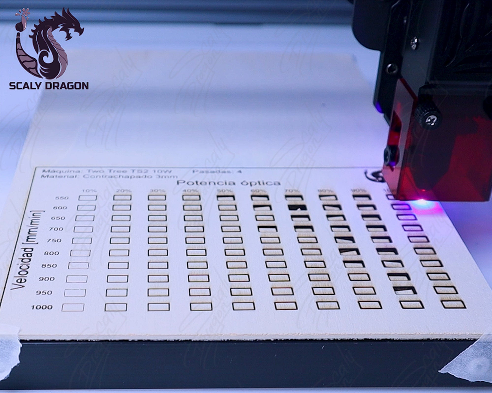 Laser Cutter Test File Laser Test Files for Use With Lightburn / Laser Cutting and Engraving ...