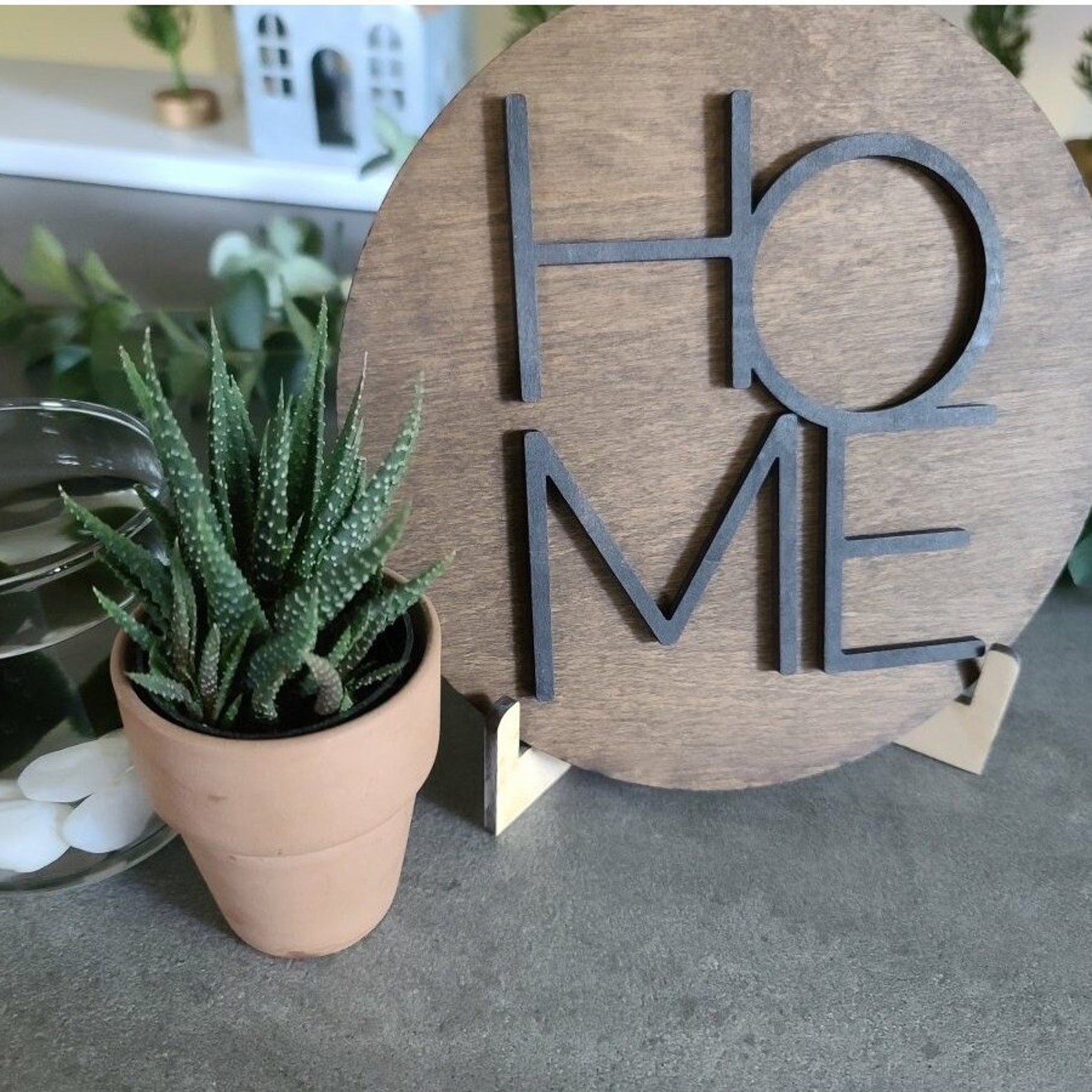 Minimalist Round Home Sign Etsy