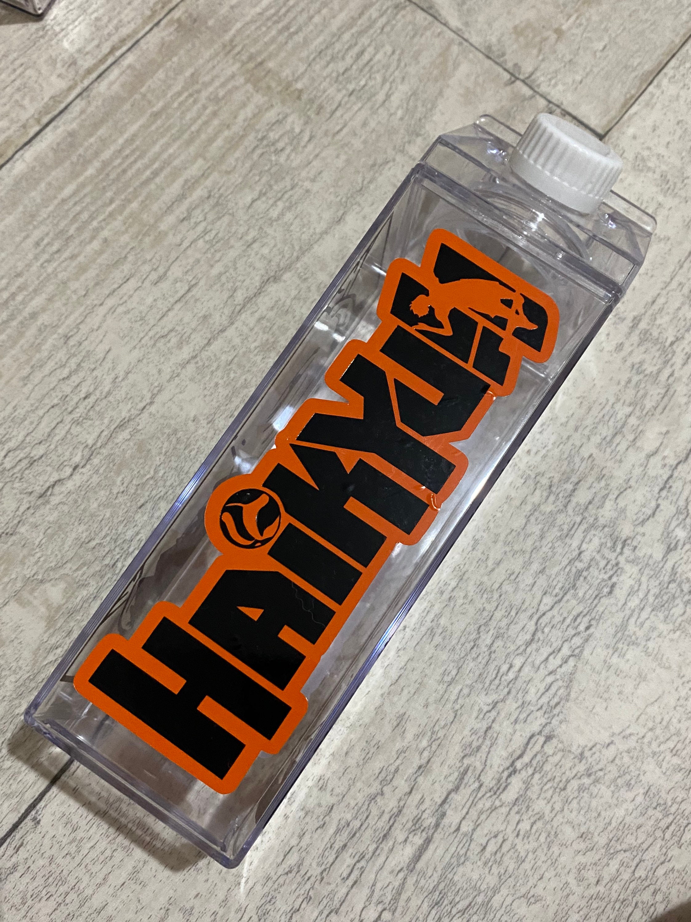 Haikyuu Acrylic Milk Carton Water Bottle Etsy