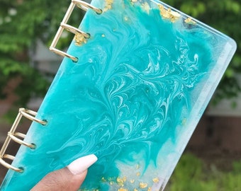 Custom Resin Notebook, Resin Notebook Journal, Epoxy Resin Notebook