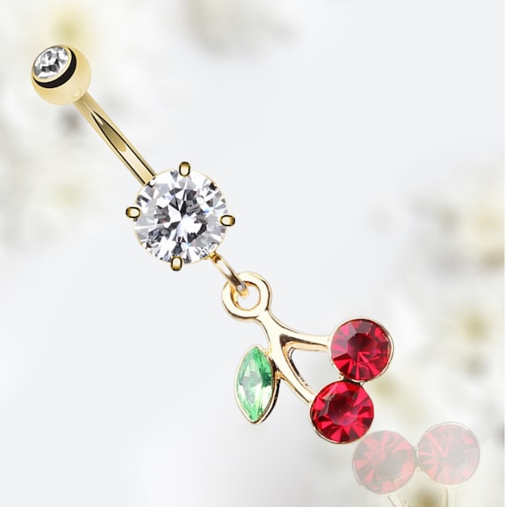 Cherry belly button ring online
