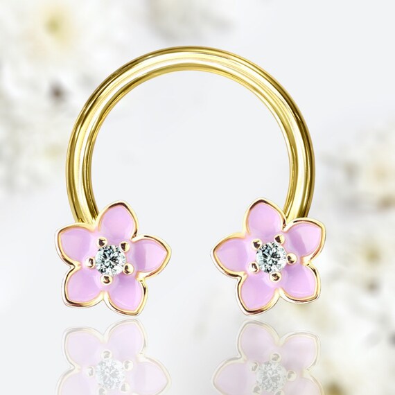 Pink sale septum horseshoe