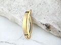 Titanium Gold Belly Ring Clicker, Simple Style Dainty Minimal Look Plain Belly Button Clicker Navel Ring Piercing Jewelry