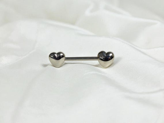 6 Pezzi Piercing Capezzolo E Lingua In Acciaio Chirurgico – Barbells Argento Con Palline Rosse, Regalo - copertina