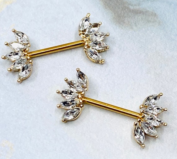 Nipple piercing 2024 jewelry etsy