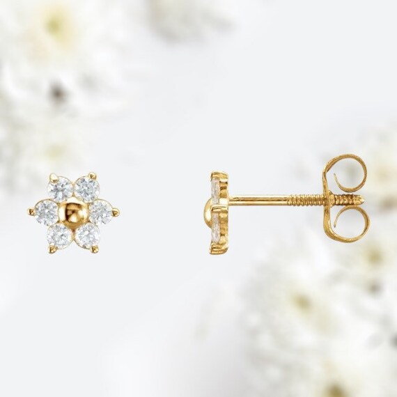 14 karat gold children's earrings deals