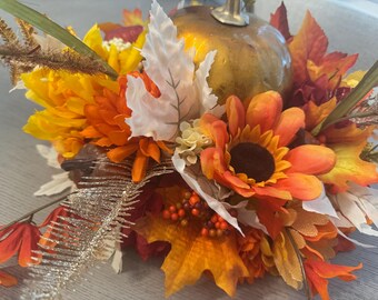 pieza central de otoño