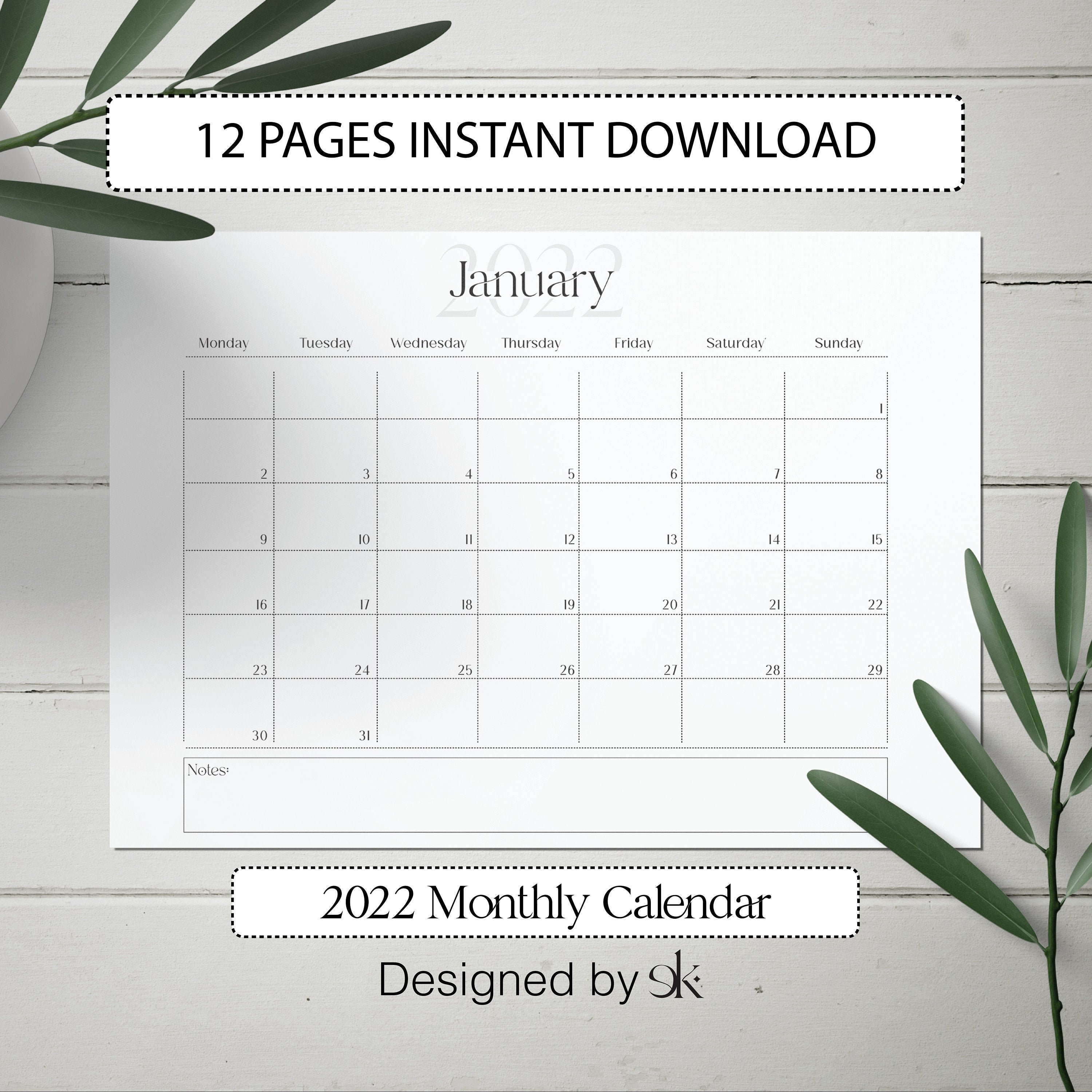 2022-calendar-templates-and-images