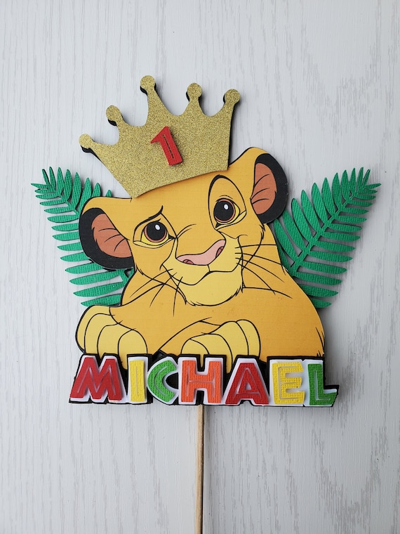 Simba Birthday Cake Topper Lion King Cake Topper Etsy Italia