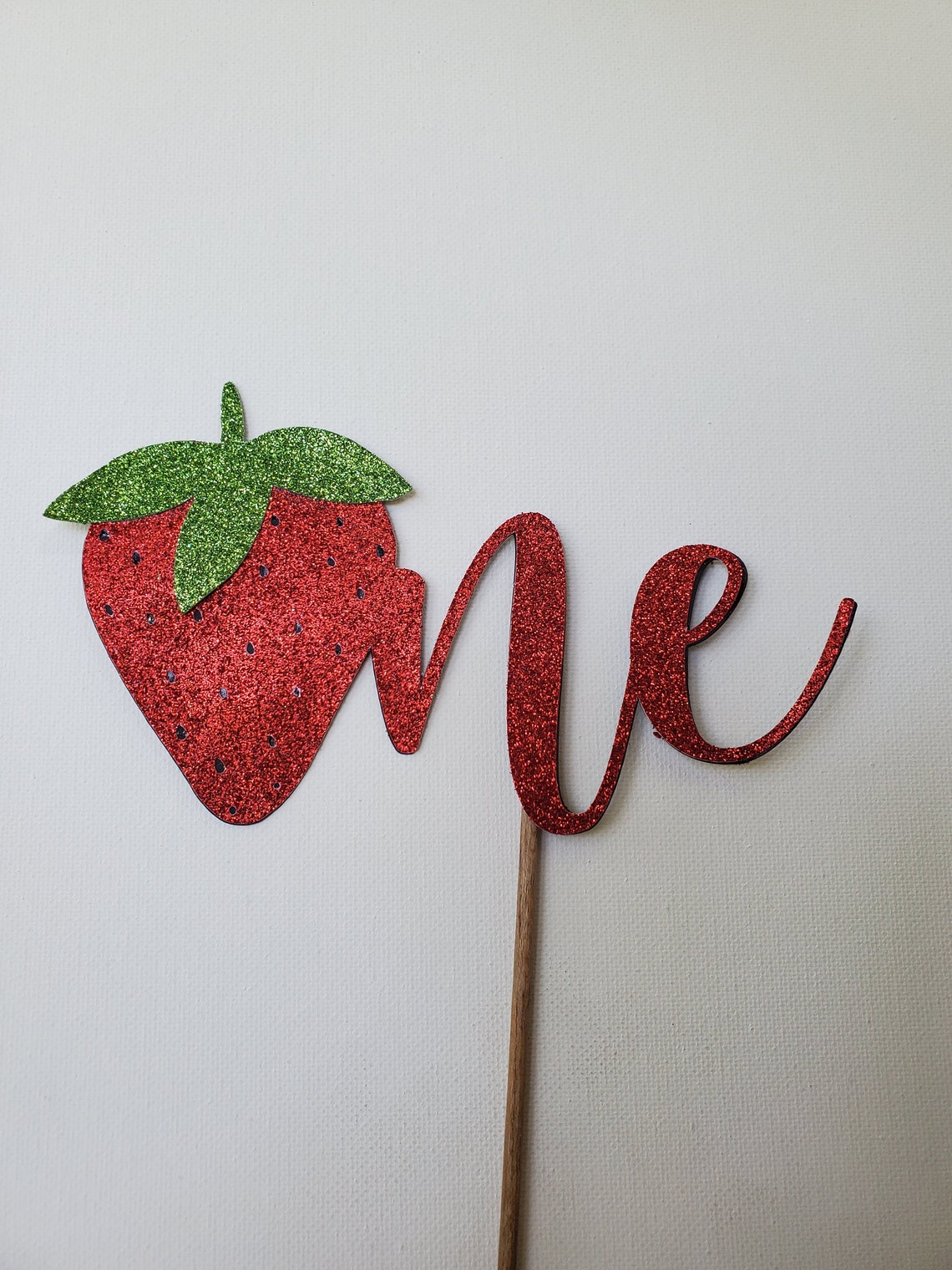 Strawberry Cake Topper Berry Sweet Cake Topper Sweet One Etsy