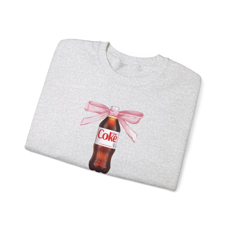 Sudadera de coca dietética, sudadera coqueta, lazo, coqueta dietética, amante de los refrescos, Y2K, sudadera para beber, sudadera divertida, sudadera estética imagen 6