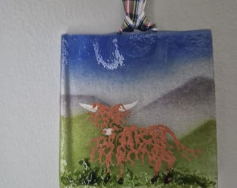 Tiny Wee Highland Coo Hanging