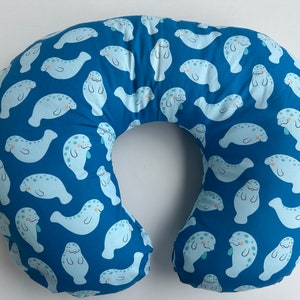 Manatee Cotton Boppy Pillow Cover W/Zipper Handmade image 5