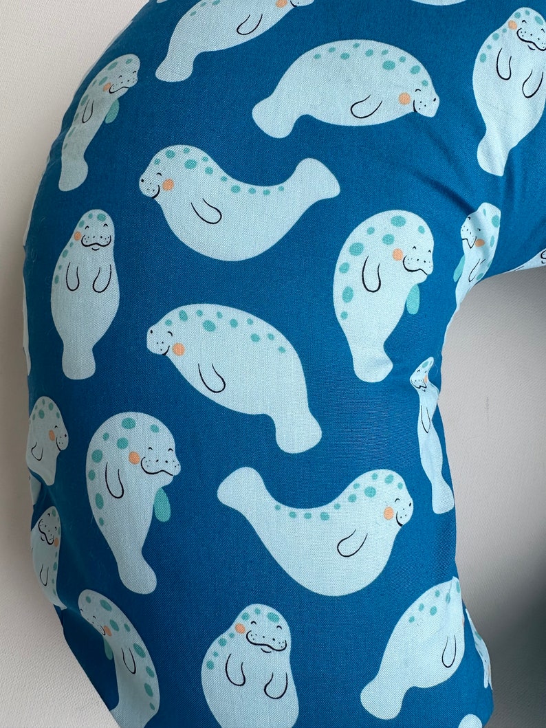 Manatee Cotton Boppy Pillow Cover W/Zipper Handmade image 3