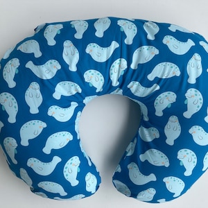 Manatee Cotton Boppy Pillow Cover W/Zipper Handmade image 4