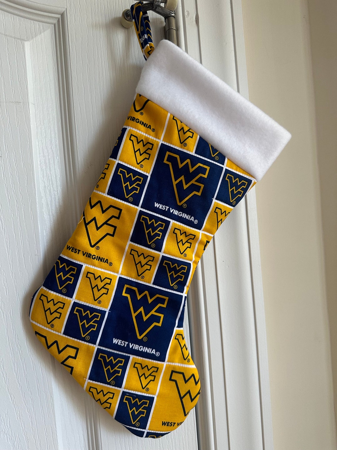 West Virginia Christmas Stocking Handmade Ready to Personalize Etsy