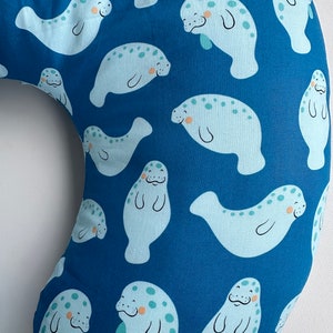 Manatee Cotton Boppy Pillow Cover W/Zipper Handmade image 2