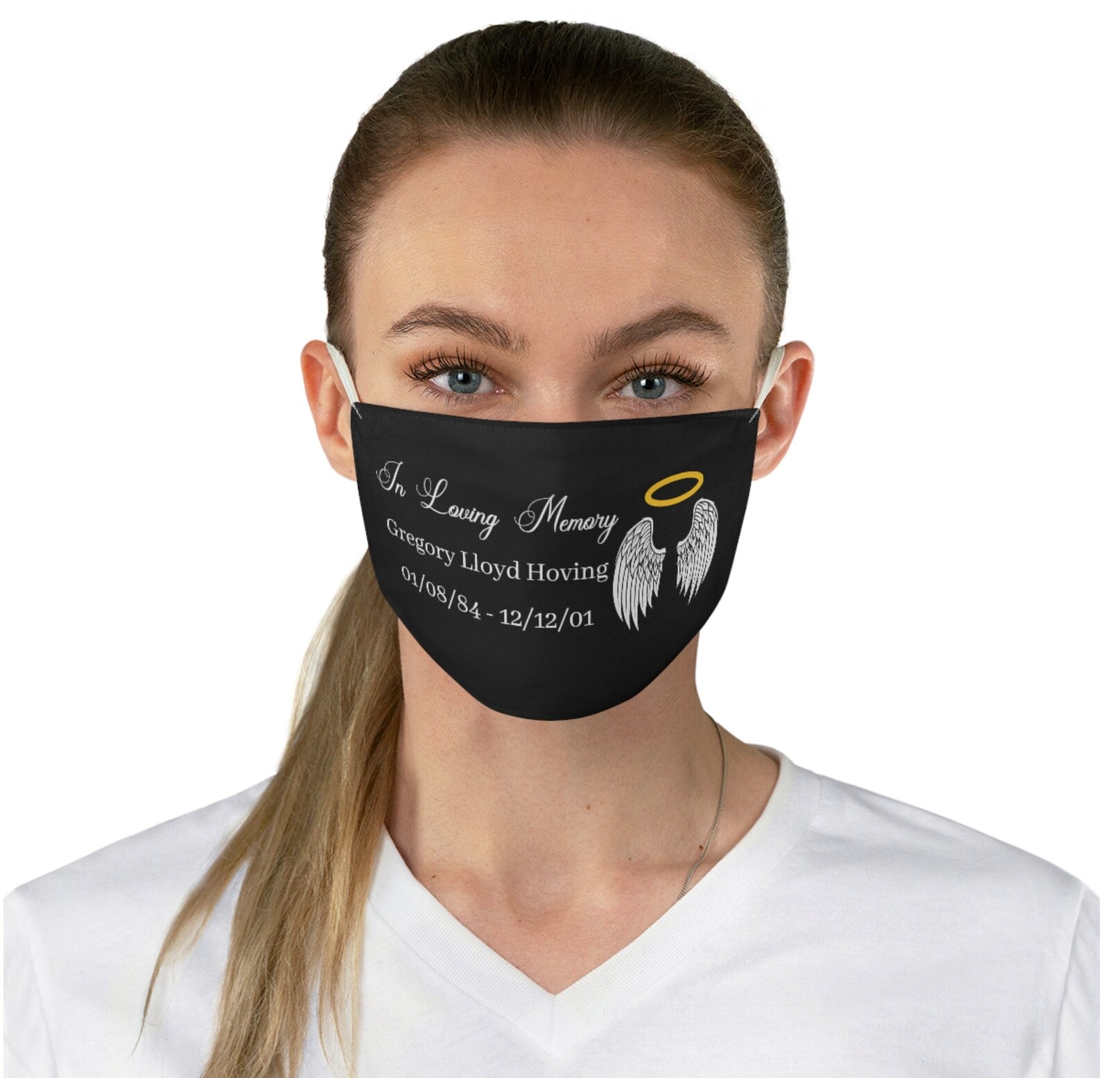 Custom Funeral Mask adult face mask Memorial In Loving Etsy