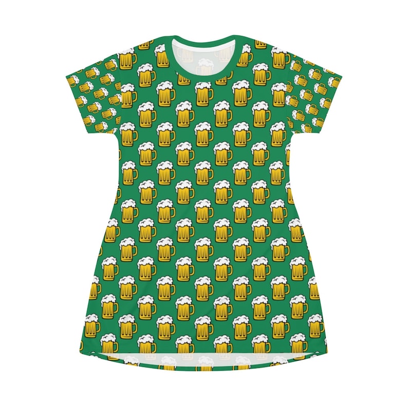 beers Beer Gag Gift for woman St Patricks Day T-shirt Dress Funny Dress Beer Dress Women/'s Dress Green Beer T-Shirt Dress