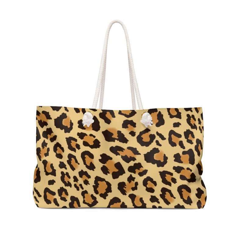 Weekender Tote Bag Beach Bag Cheetah Leopard Animal Print Etsy