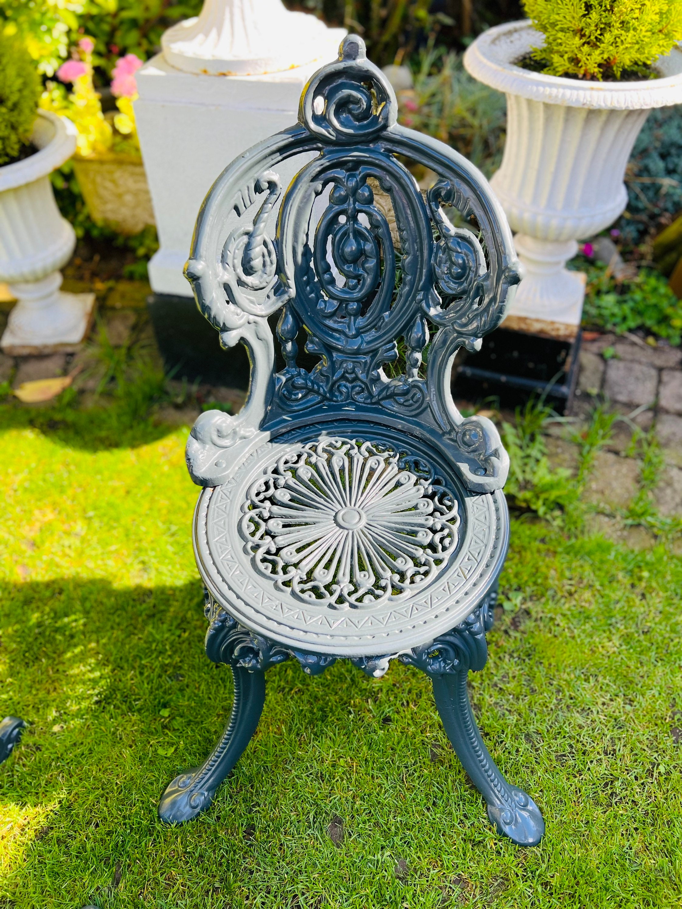 Victorian Garden Cast Iron Patio Set Etsy UK
