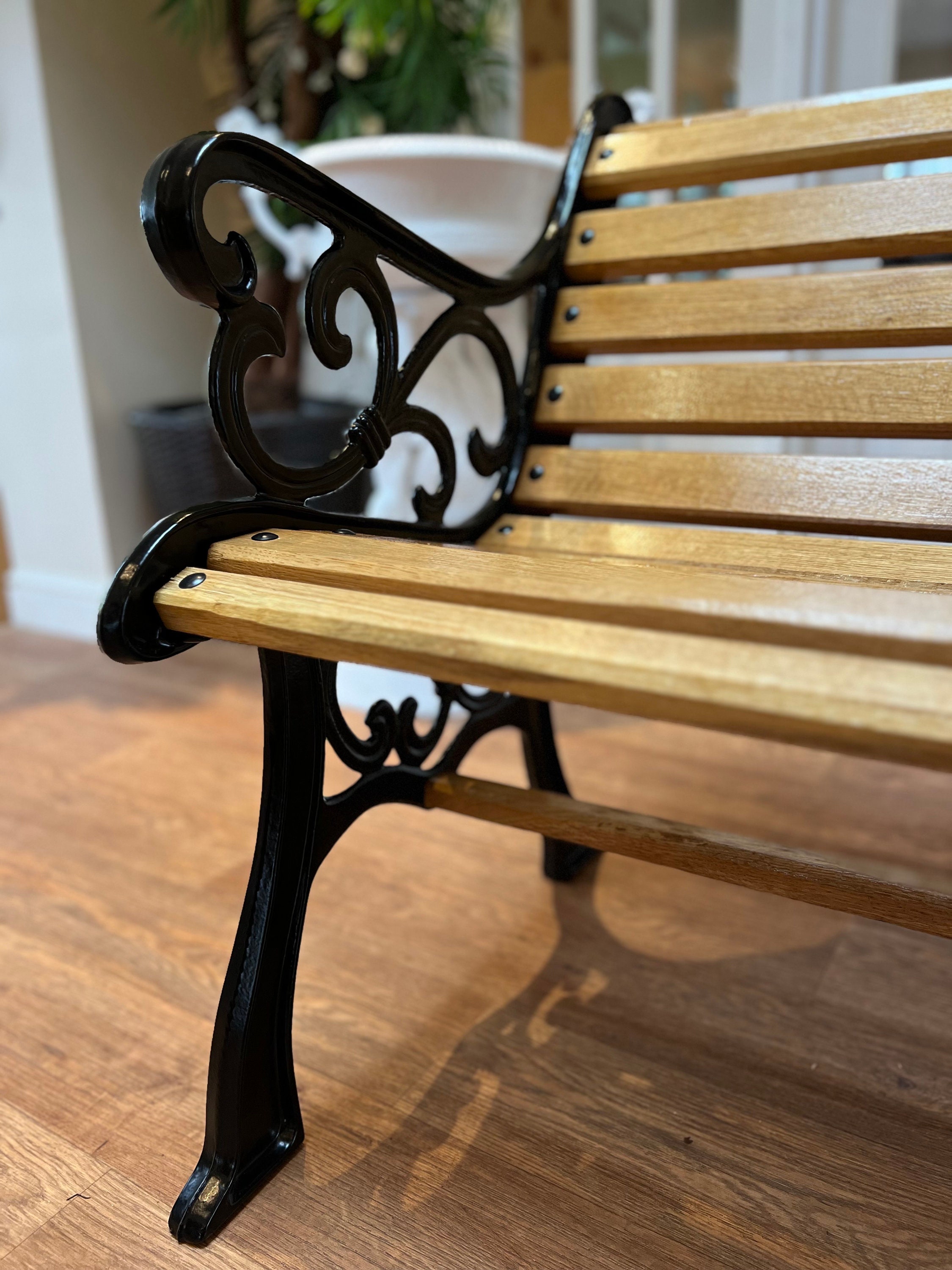 Cast iron benches clearance for outdoors