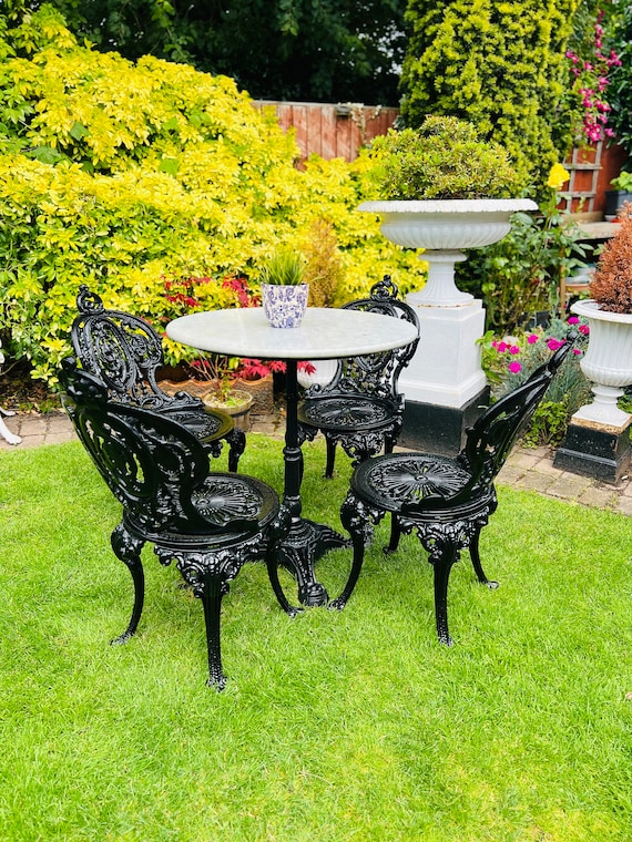 Marble patio table and chairs hotsell
