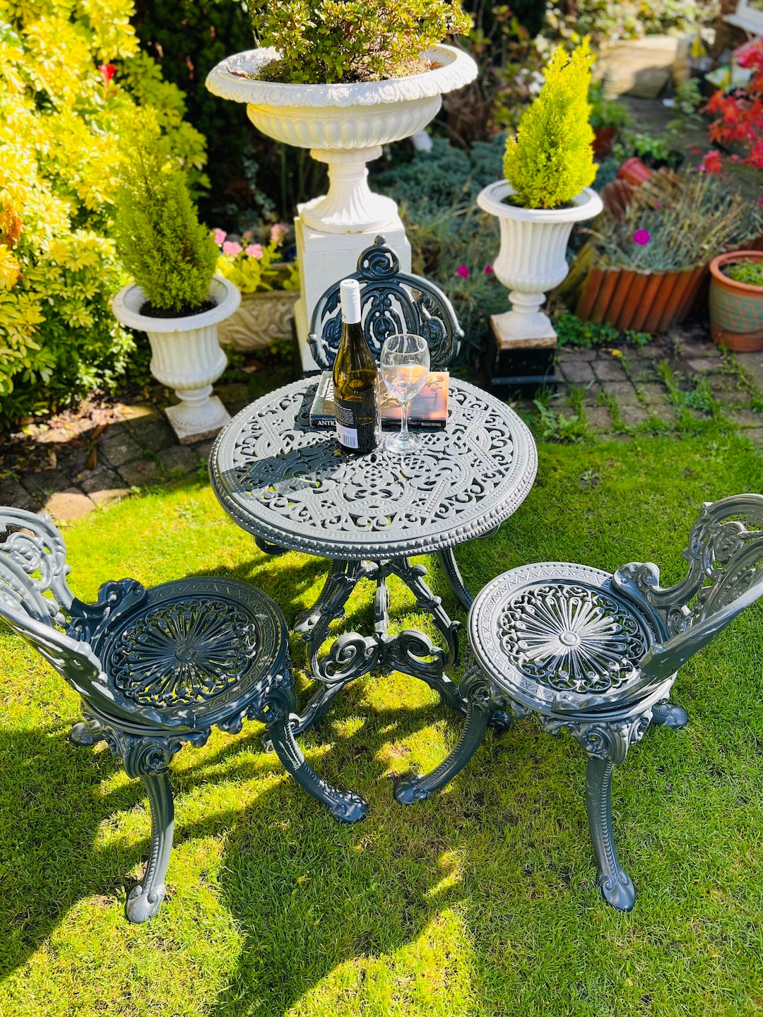 Victorian Garden Furniture Cast Iron Patio Set Etsy UK