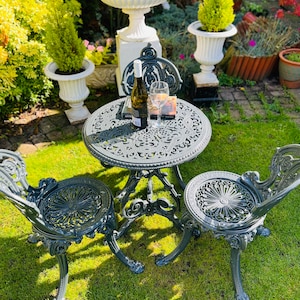 Victorian Garden Furniture Cast Iron Patio Set - Etsy