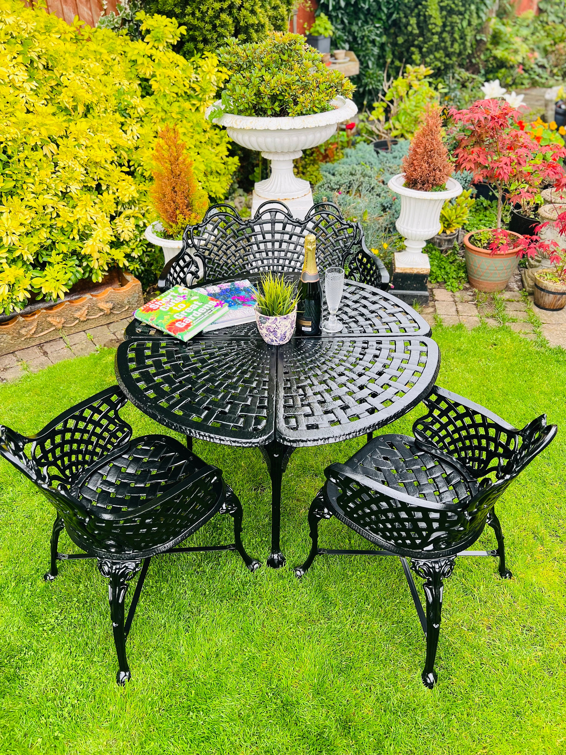 ebay metal garden table and chairs