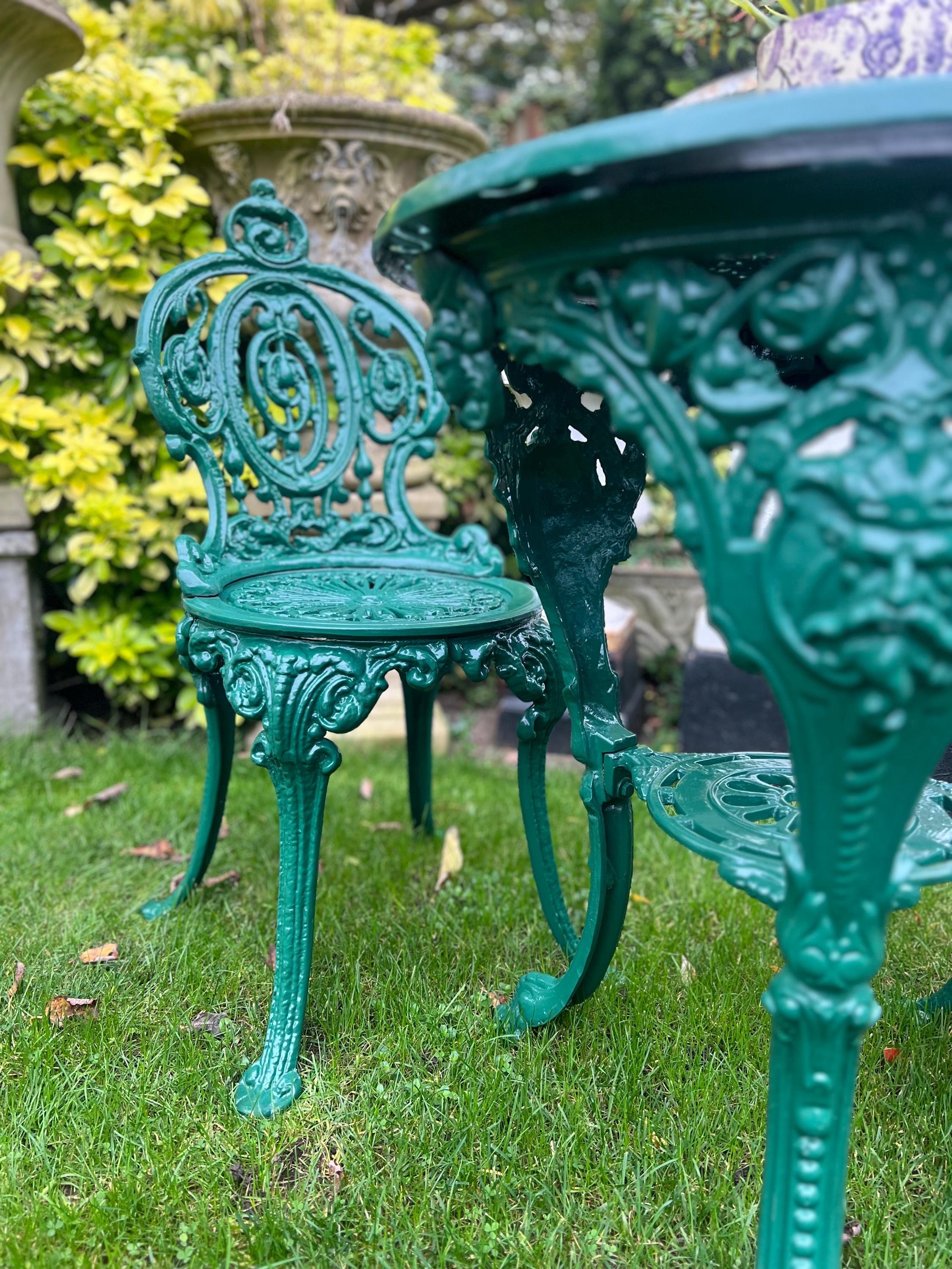 Viking and Crown Patio Set Garden Furniture in Green - Etsy