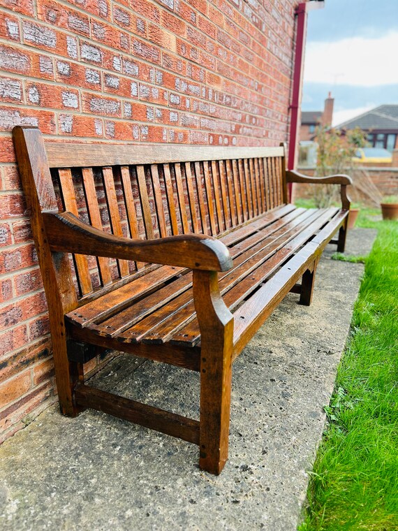 Very Large 275cm 5 Seater Park Garden Bench Etsy UK