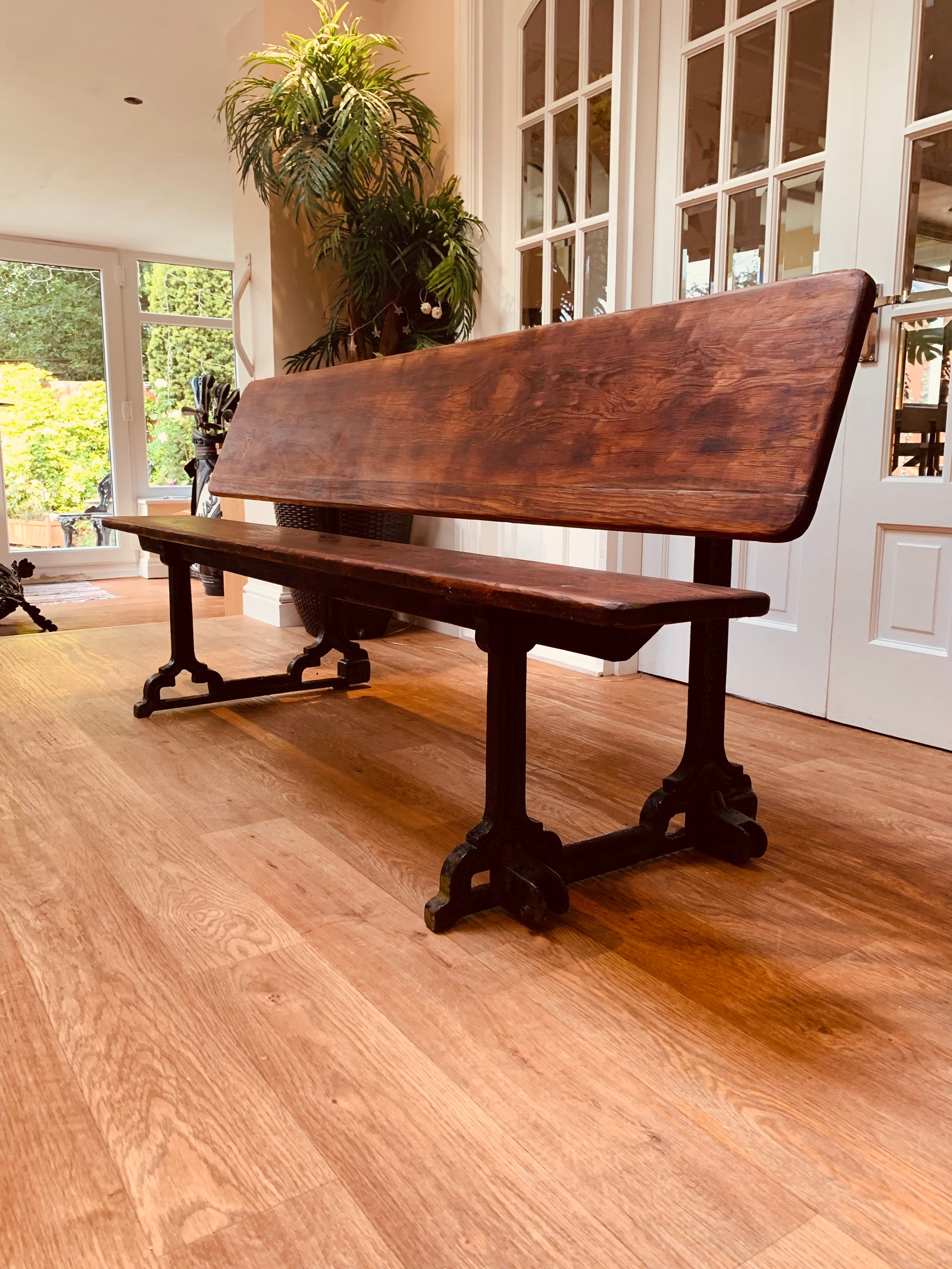 Victorian 1890s School Bench Desk Restored Etsy