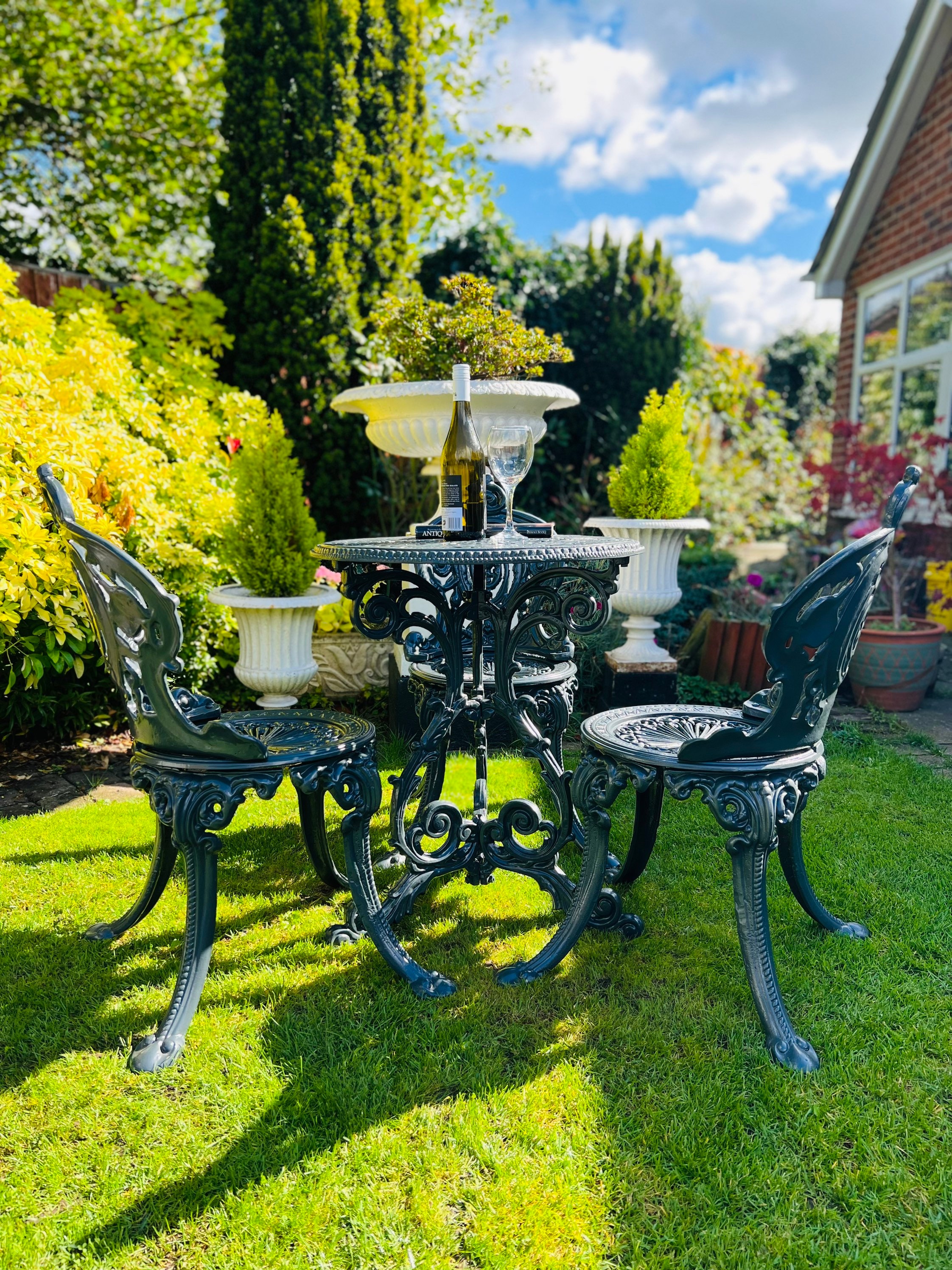 Victorian Garden Cast Iron Patio Set Etsy UK