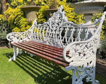 Coalbrookdale Style Ornate Garden Bench