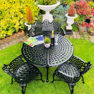 Cast Iron Bistro Set Etsy UK