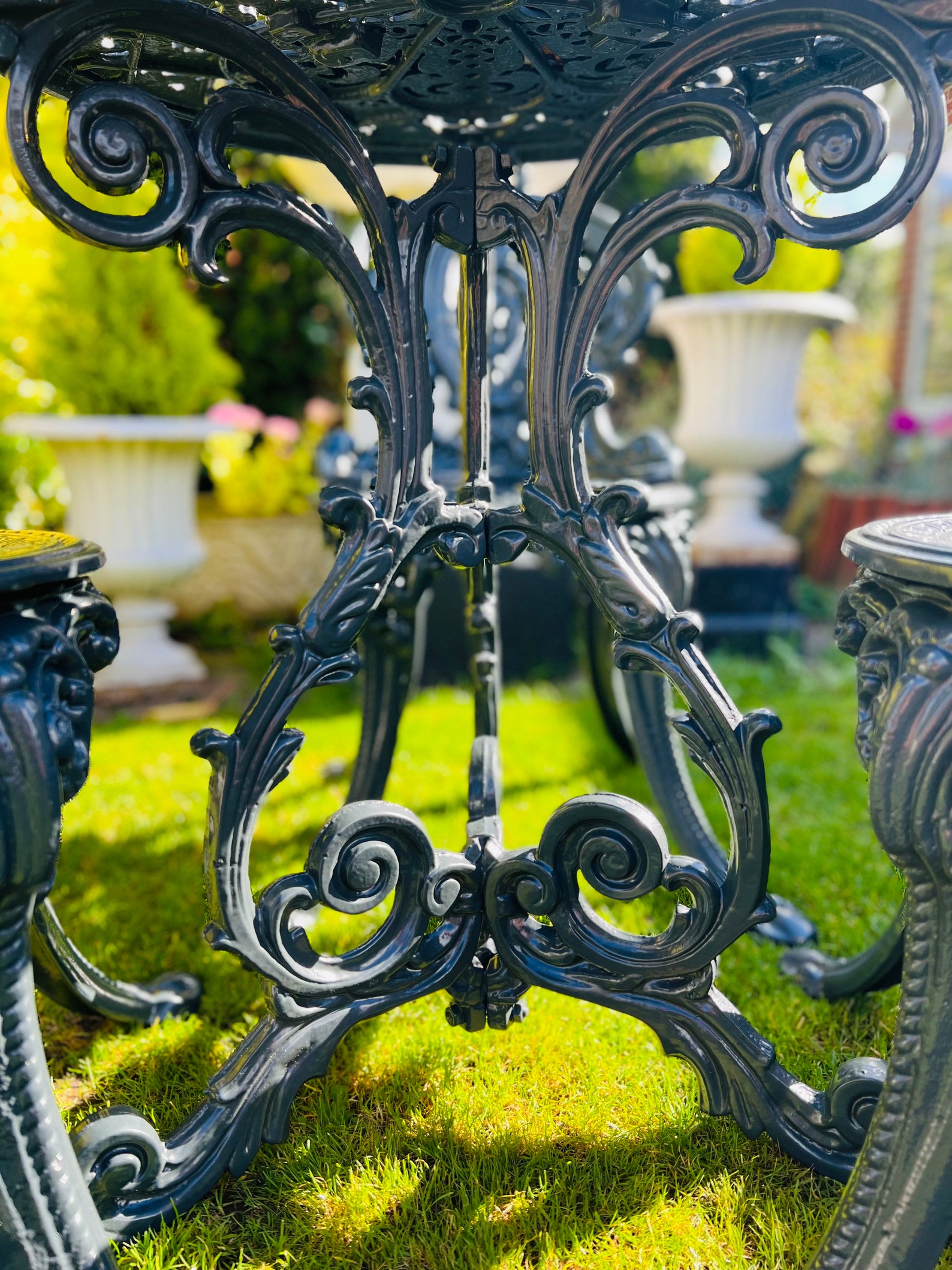 Victorian Garden Cast Iron Patio Set Etsy UK