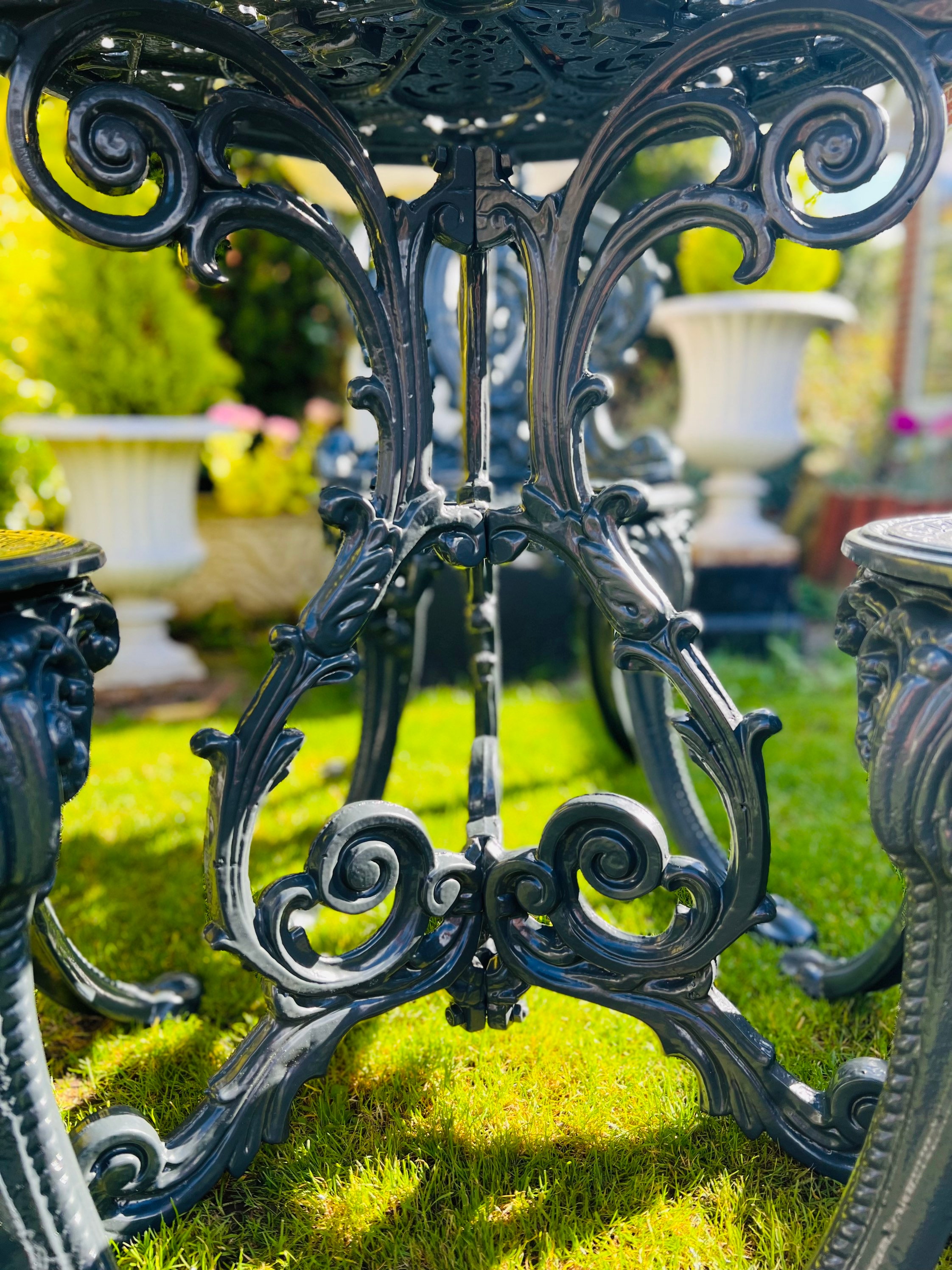 Victorian Garden Cast Iron Patio Set Etsy UK