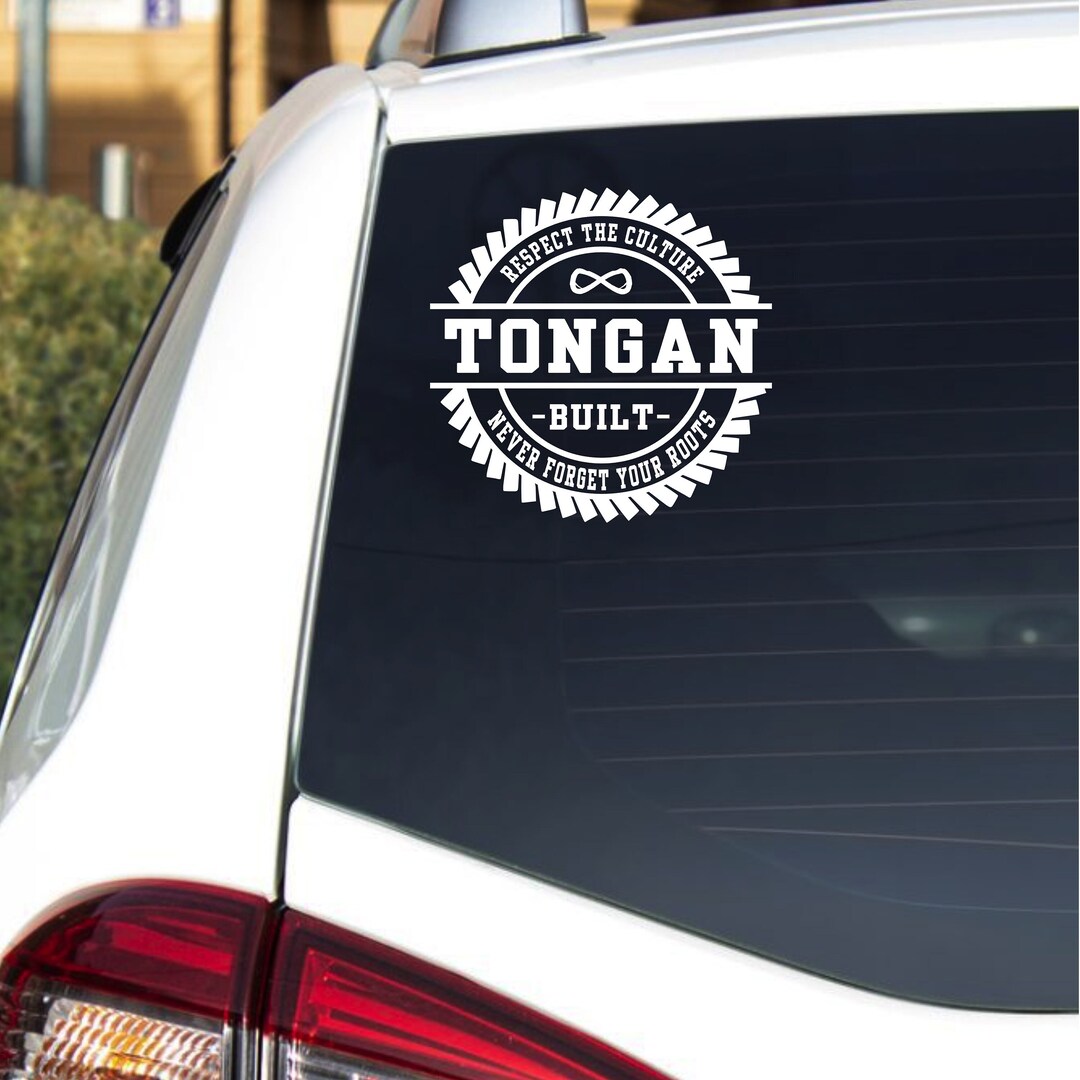 Tongan Built Decal Sticker Tongan Pride Etsy