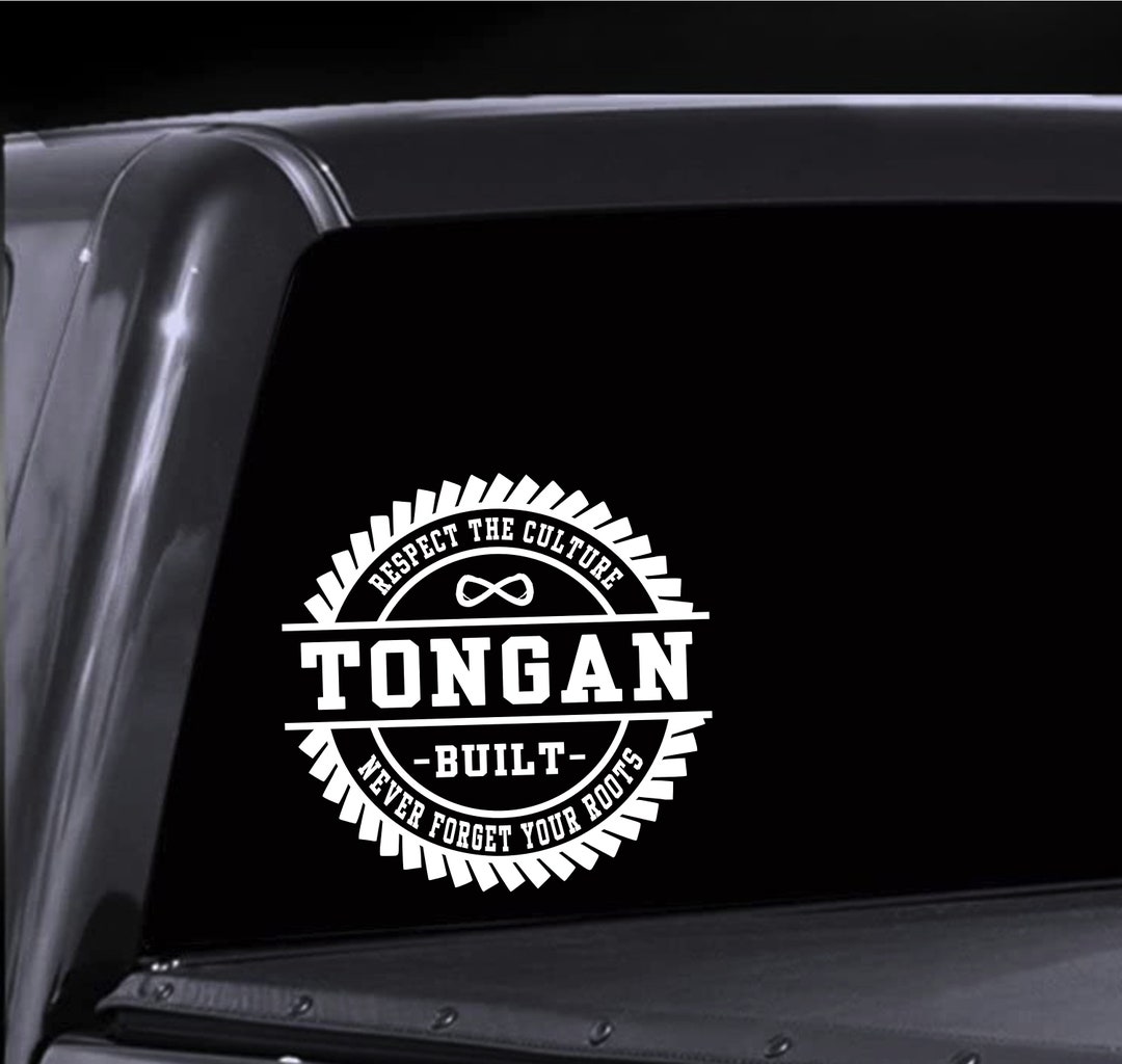 Tongan Built Decal Sticker Etsy