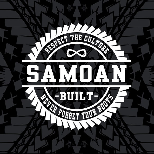 Samoan Built Decal Sticker, Samoan Pride