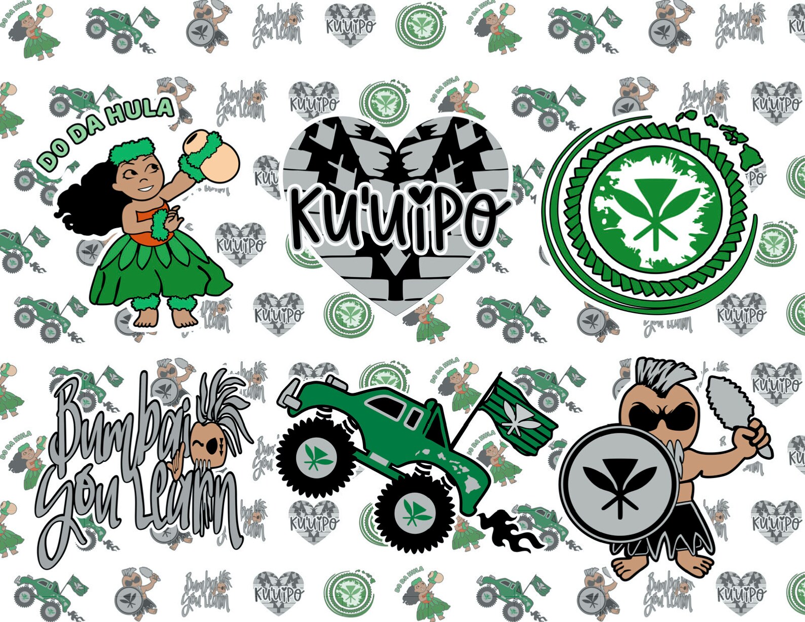 Hawaiian Stickers | Etsy