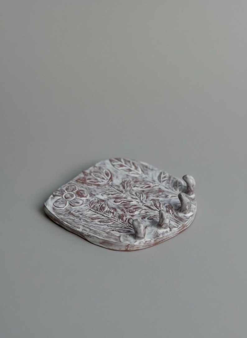 Handmade Ceramic Floral Key Holder – Rustic Cottagecore Wall Decor - Etsy
