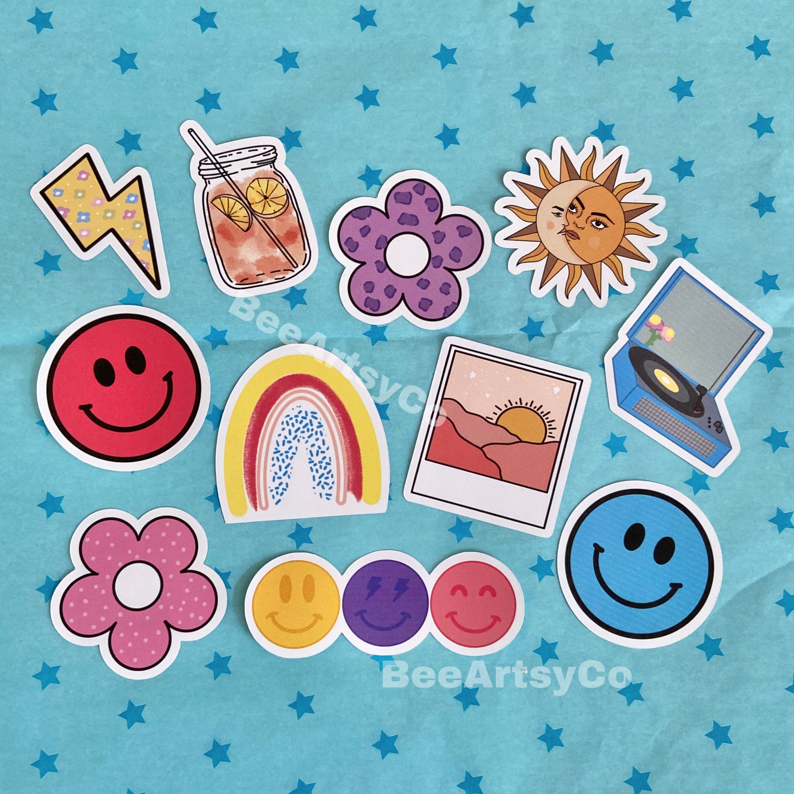 This Rainbow Summer Preppy Sticker Pack Sticker Is High Quality And Cheap.